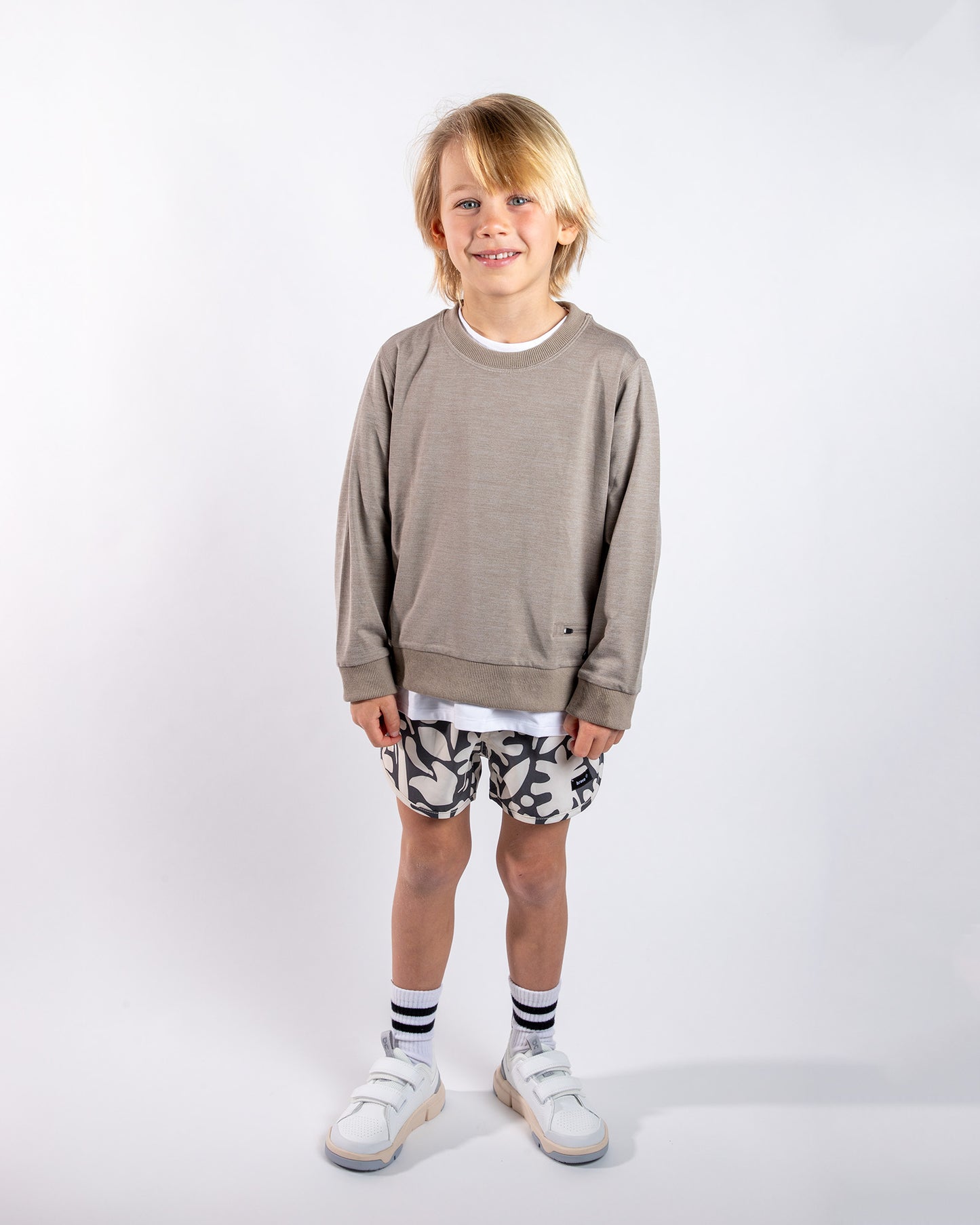Bone color Kids Sweatshirt for boy