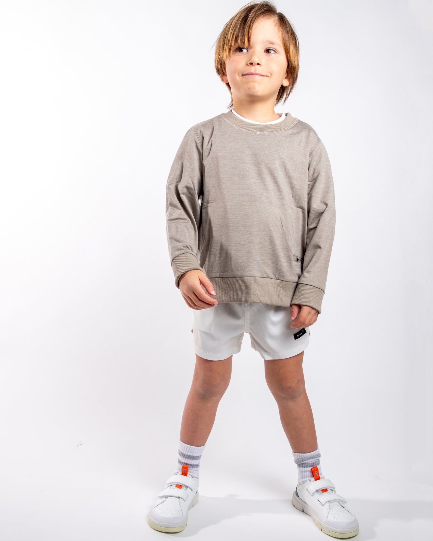 light cream color Kids Sweatshirt