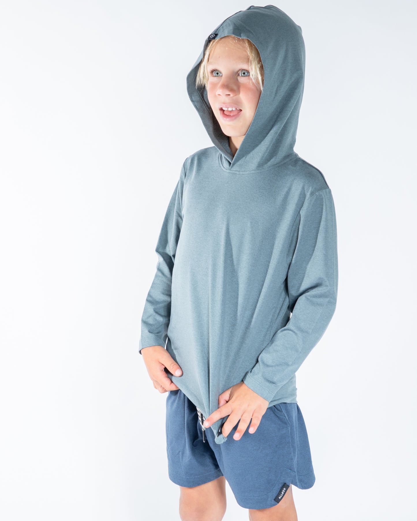 Shaker Hooded LS Tee