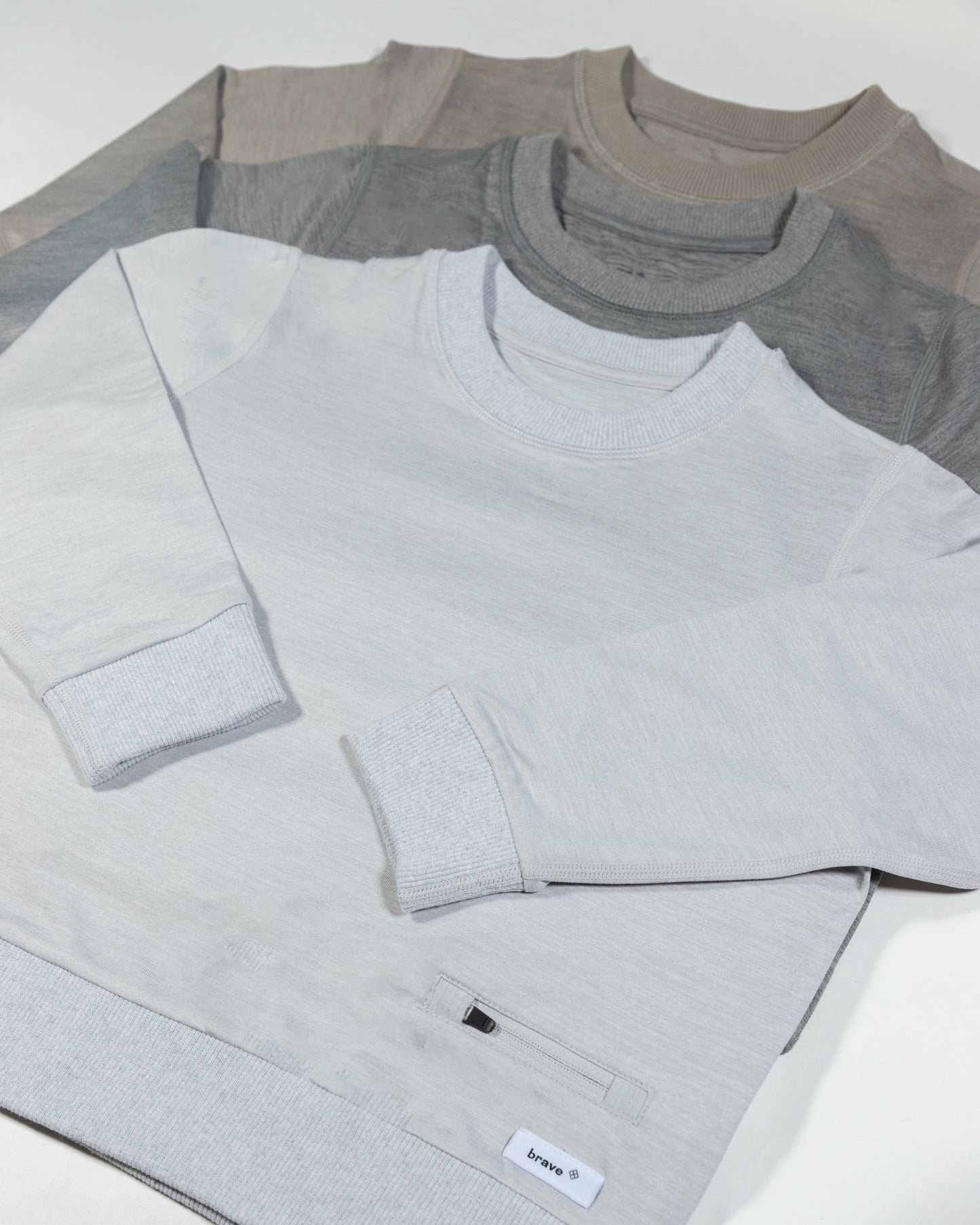 cream , grey and white color Kids Sweatshirt