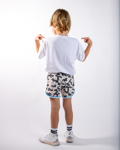 white tshirt & Kids Shorts