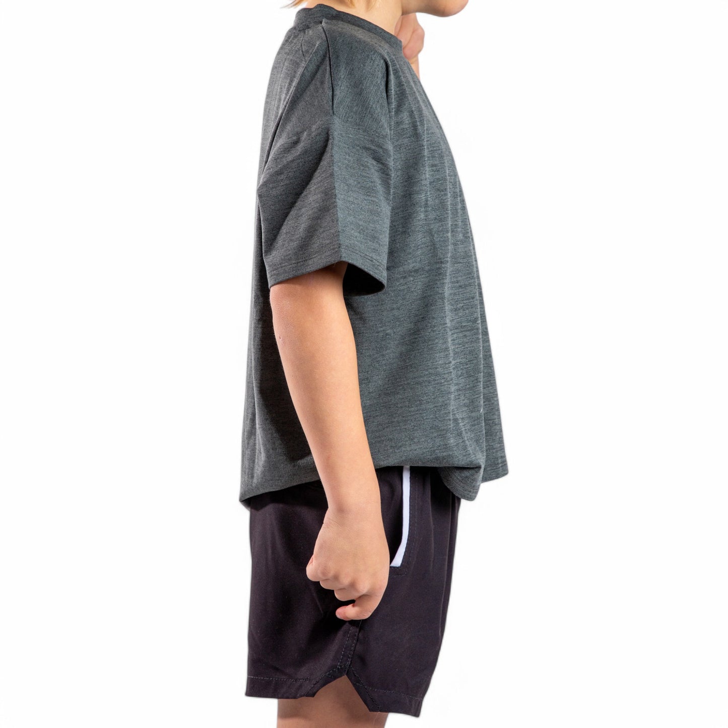 magenta and bone kids short