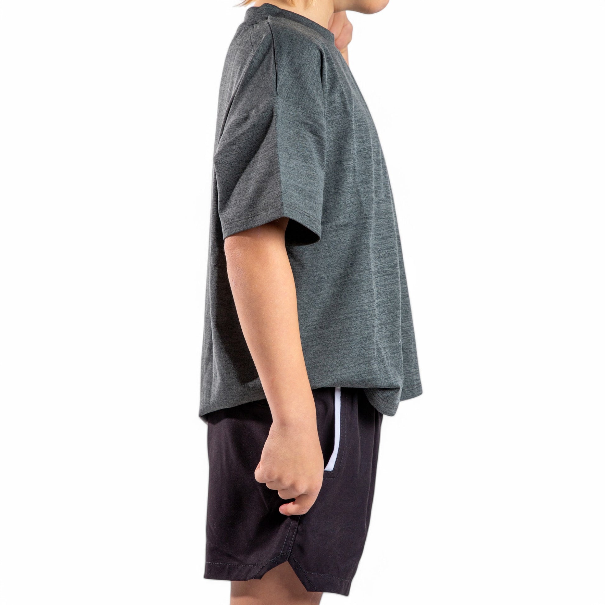 magenta and bone kids short
