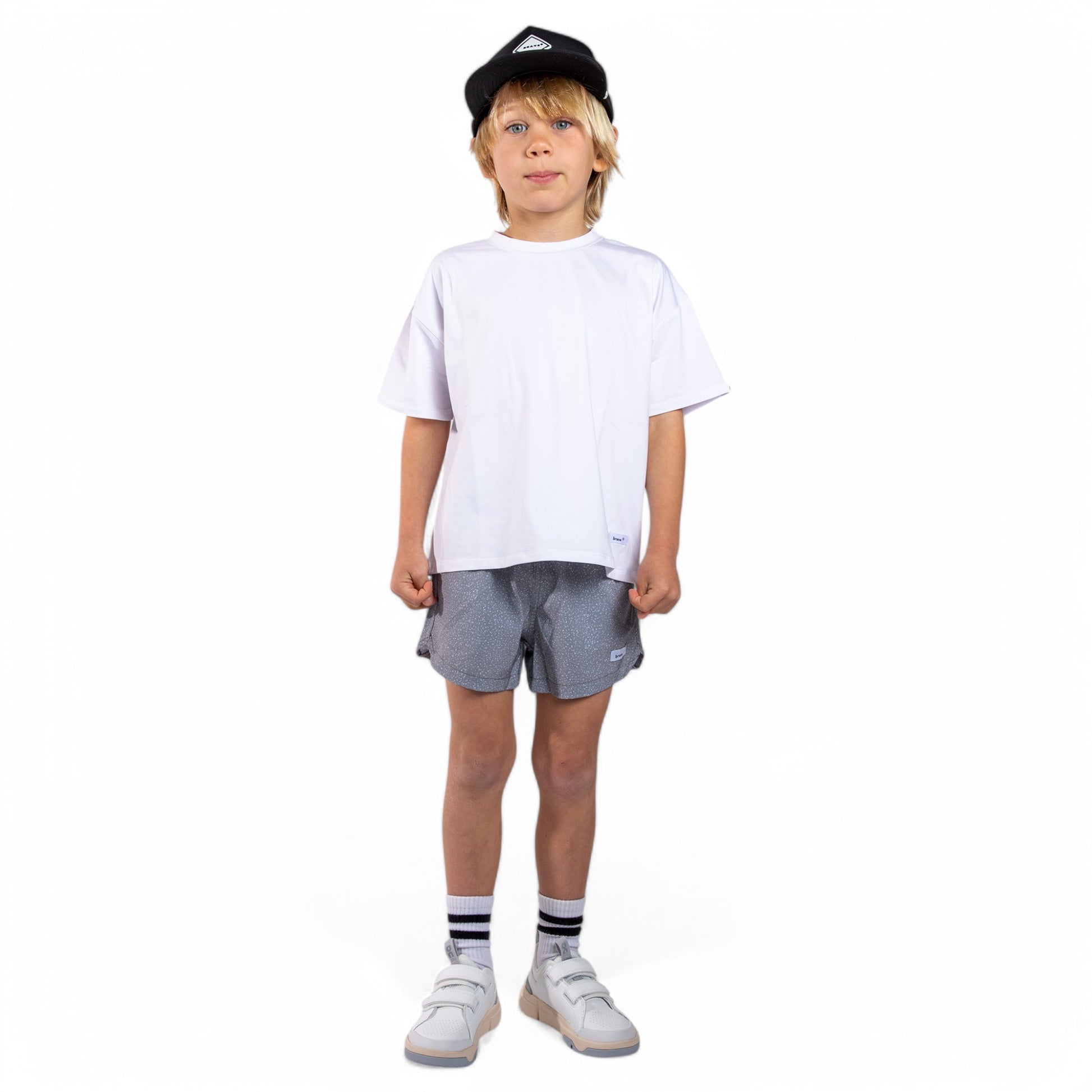 White color  Kids Shorts