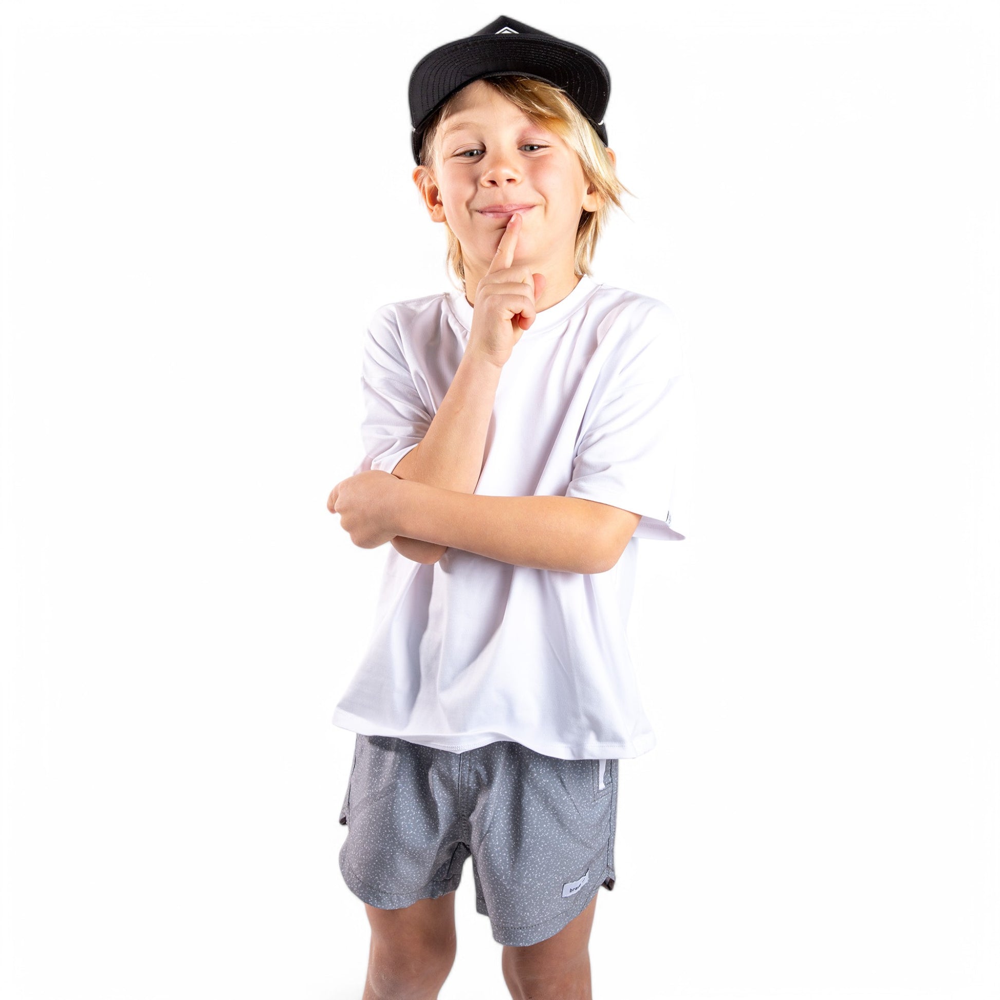 White Color Kids Shorts