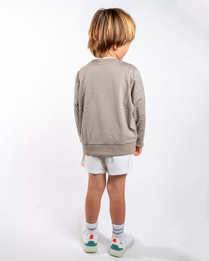 Bone color Kids Sweatshirt for boy