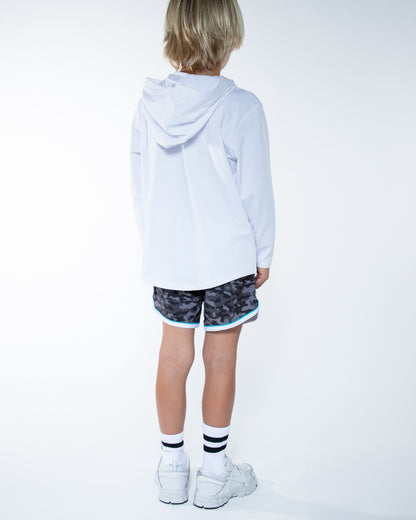 Shaker Hooded LS Tee
