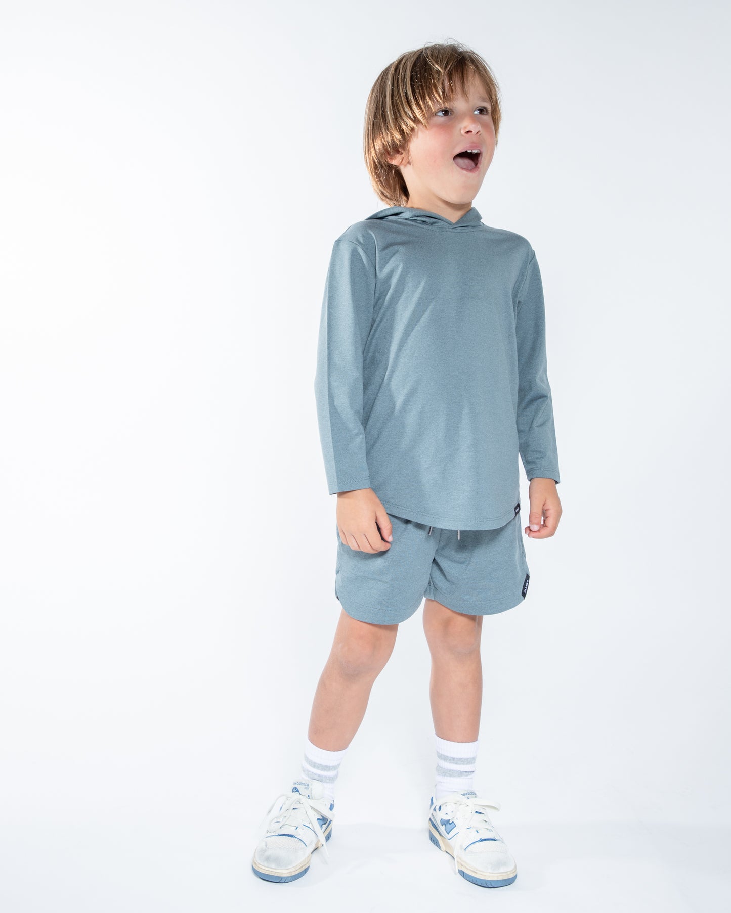 Shaker Hooded LS Tee