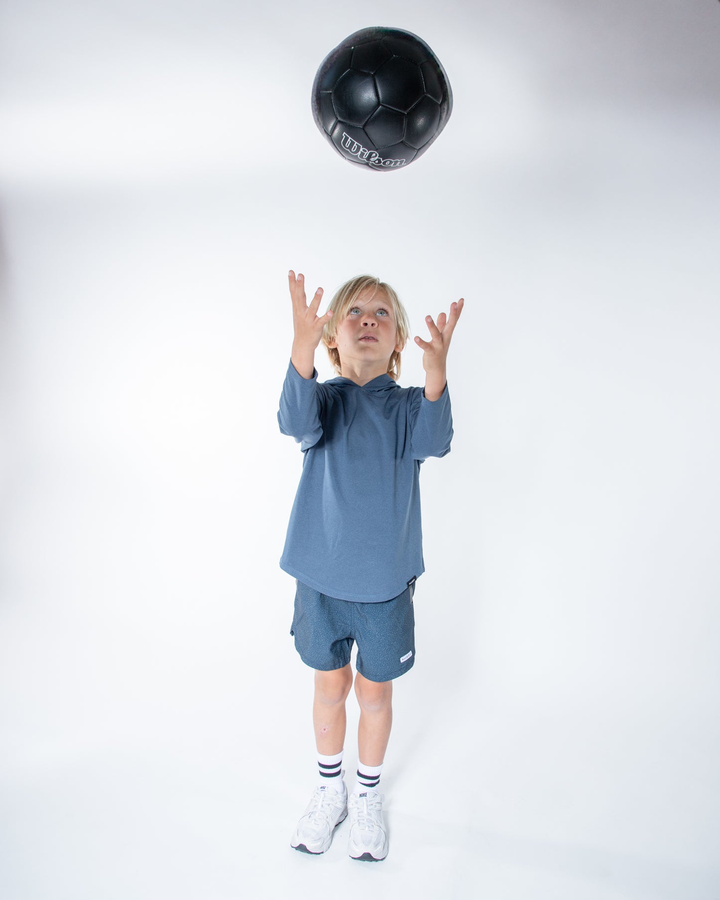 Cyan Blue Kids Shorts