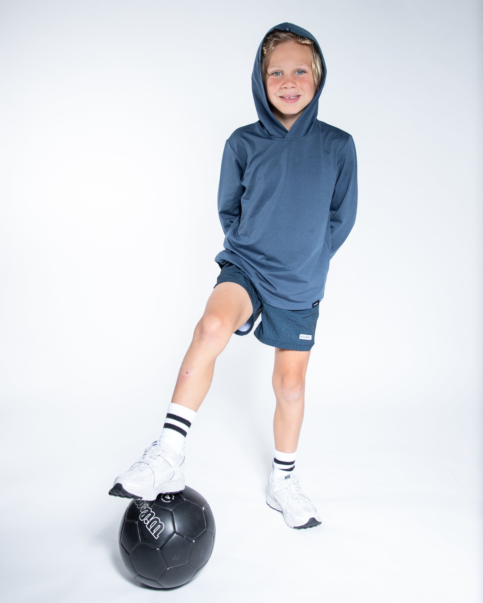 cyan-blue Kids Shorts