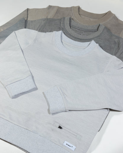 cream , grey and white color Kids Sweatshirt